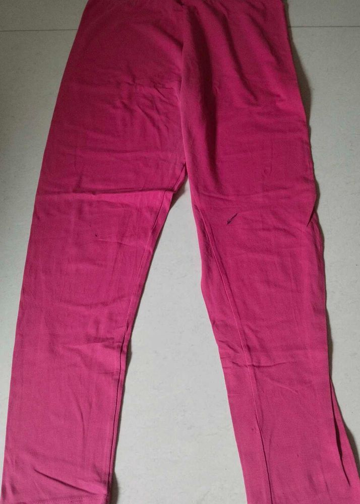 Go Colors Pink/ Peach Casual Leggings