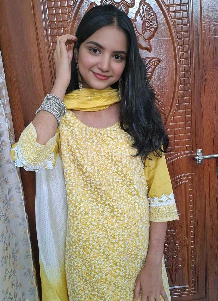 Yellow Kurta set (size~L)🌻💗