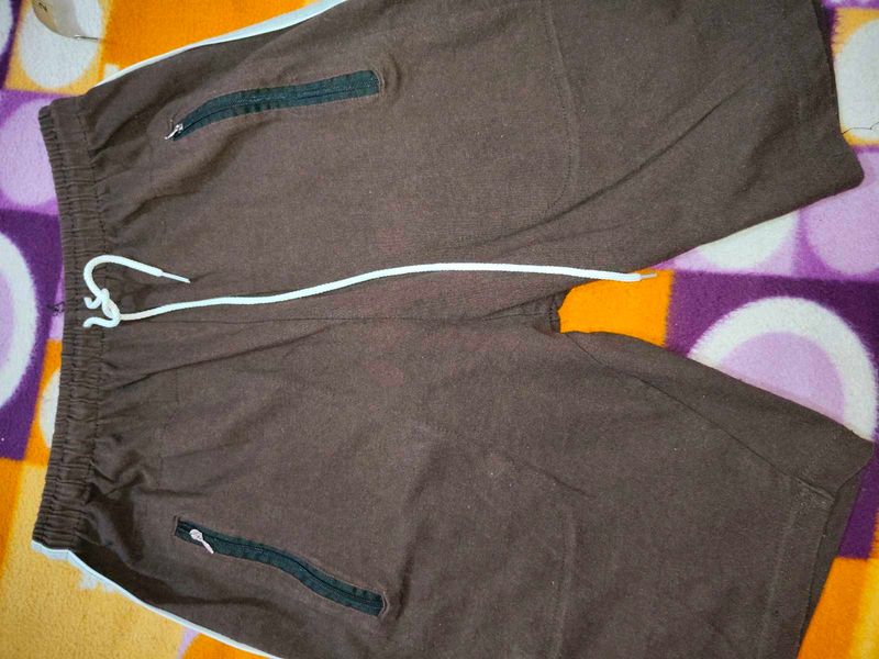 Brown Casual Shorts