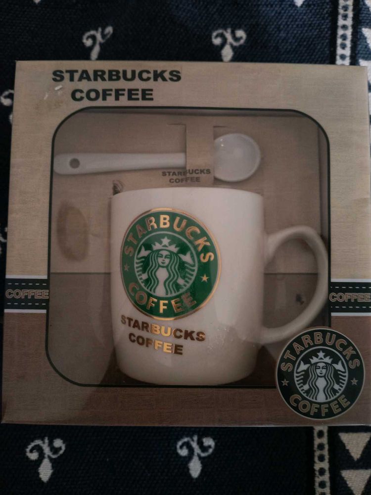 STARBUCKS CUP NEW WITH BOX AND SPOON