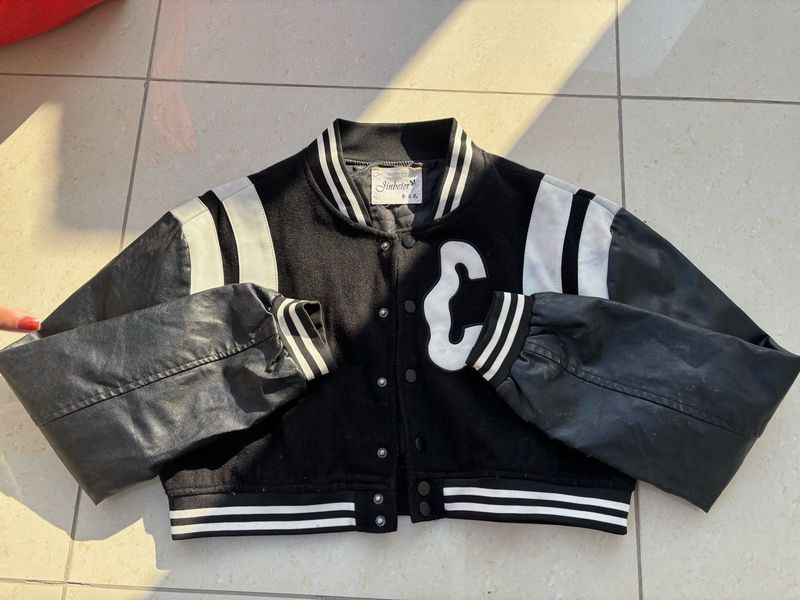 Varsity Style Bomber Jacket