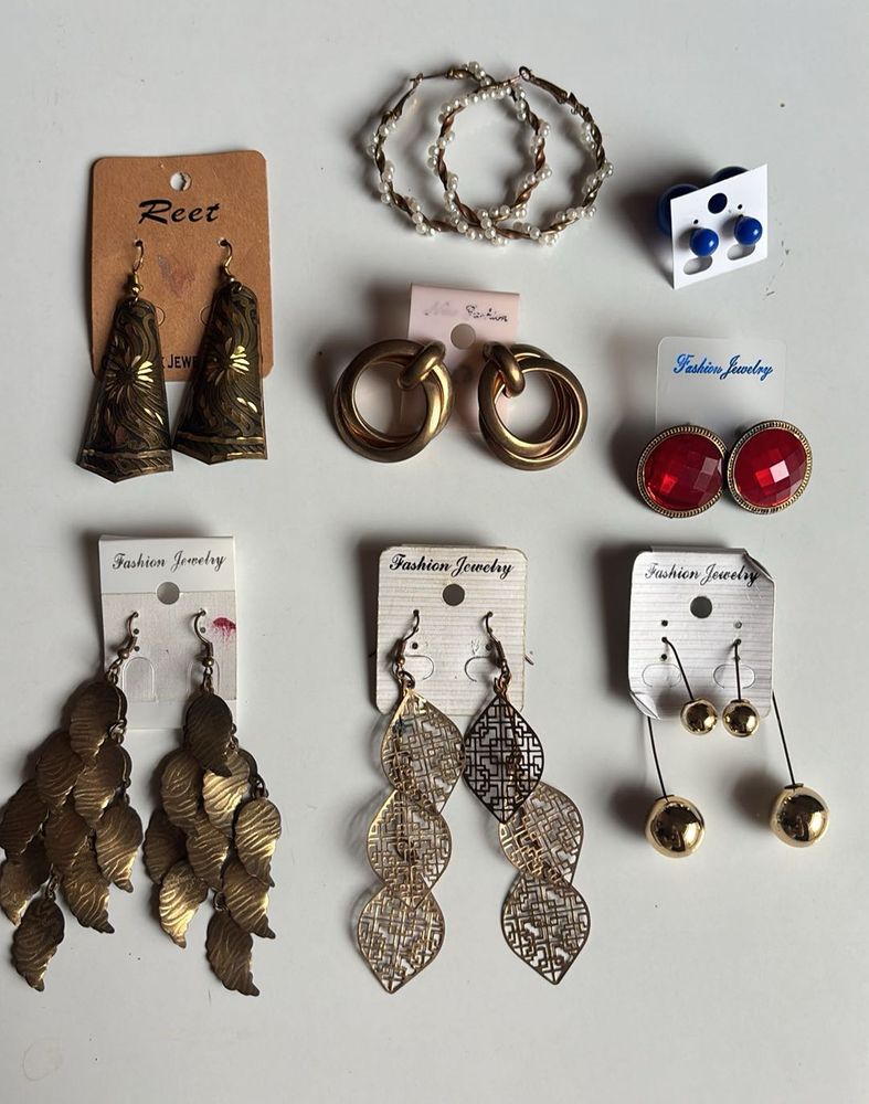 Set Of 8 Earrings &amp; Studs