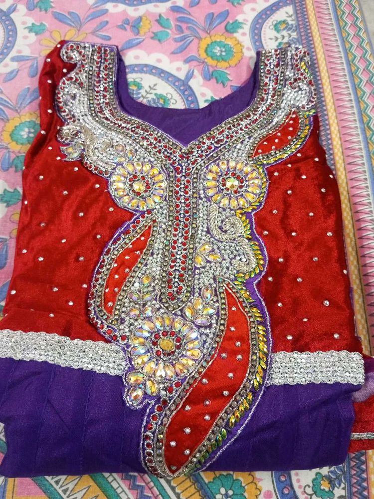 Elegant Embroidered Indian Suit Fix Price 🥰