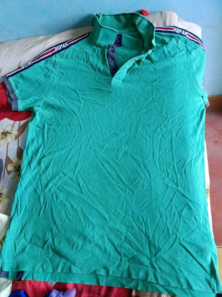 Human Being Polo Shirt - Teal