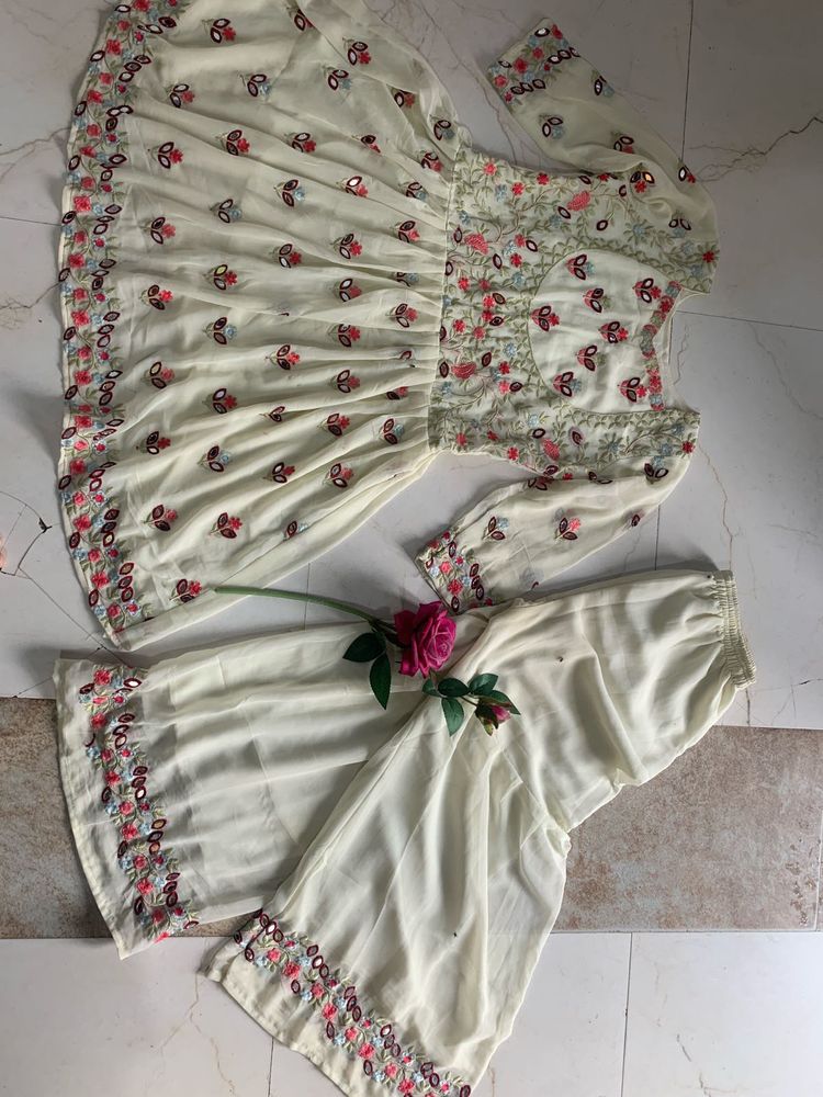 Embroidered Anarkali Suit