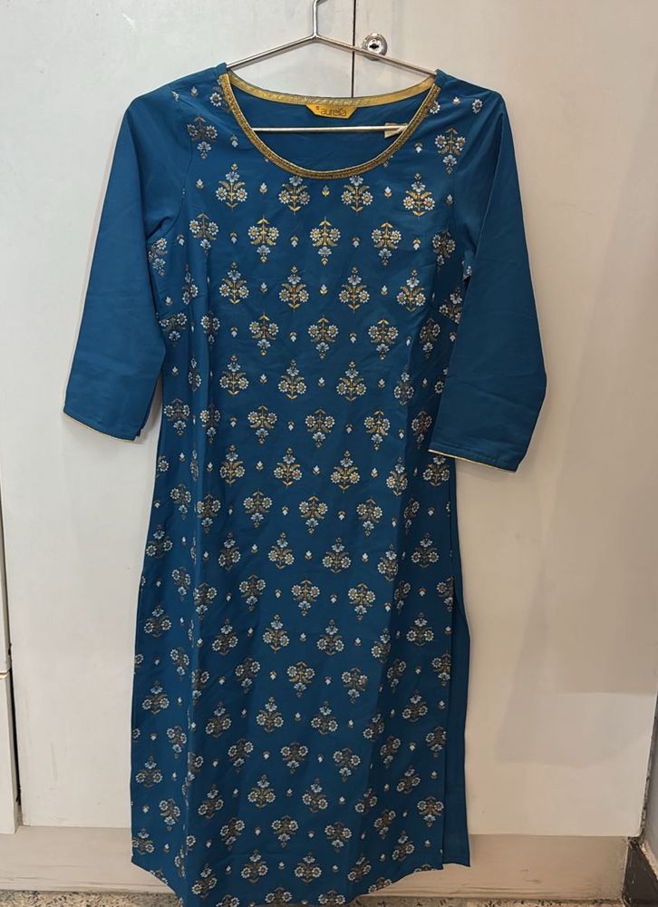 Blue Printed Kurta