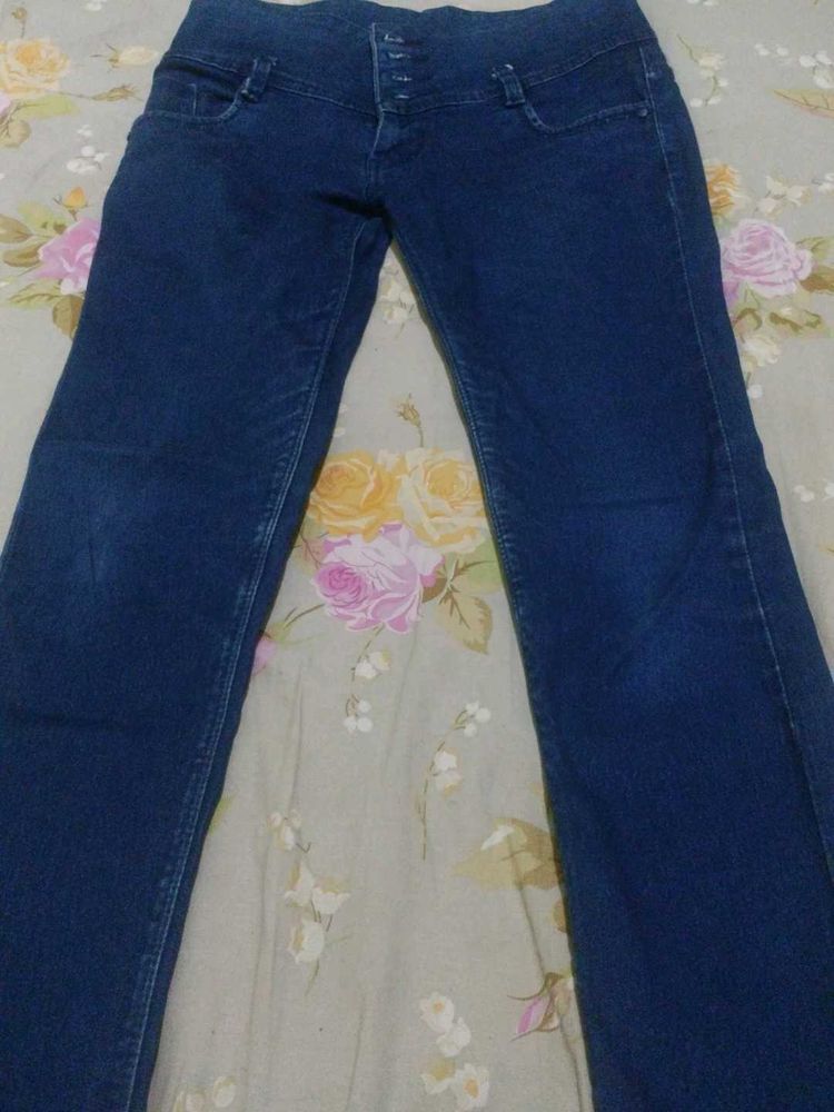 Dark Blue Denim Jeans