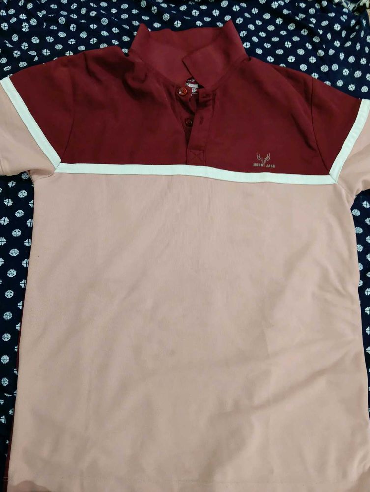 Color Block Polo T-Shirt