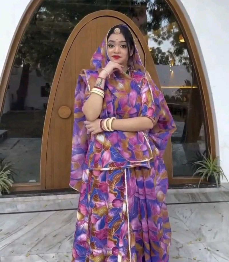 Floral Rajputi Dress
