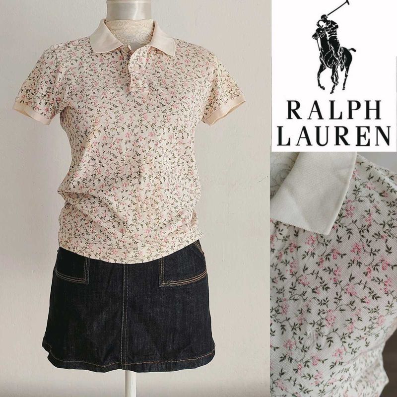 Ralph Lauren Floral Print Polo Shirt