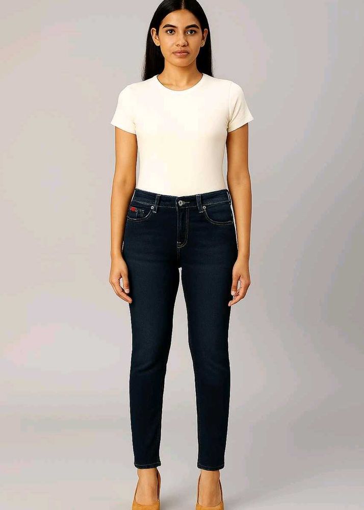 Lee Cooper Dark Blue Denim Jeans For Women | 32 W
