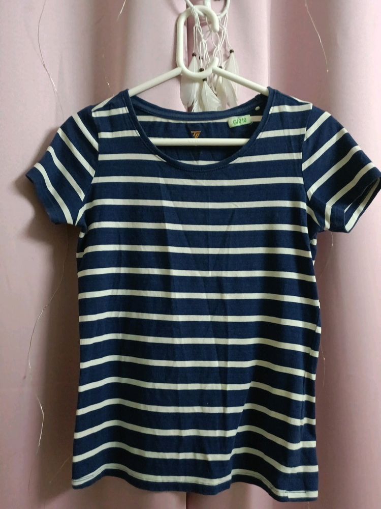 Women Stripped Slim Fit Tshirt