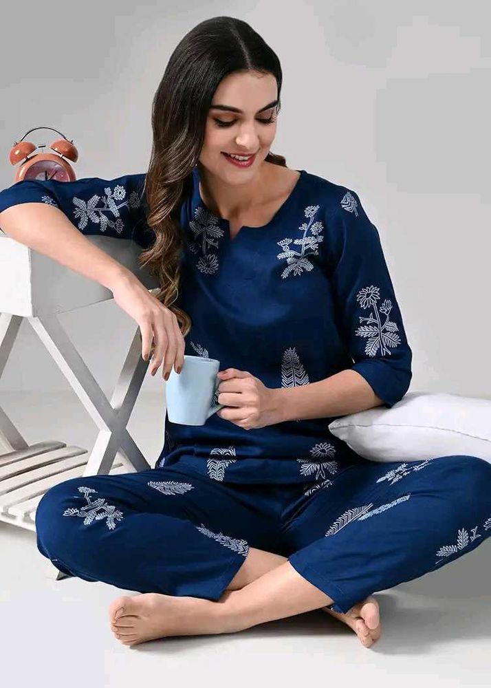 Floral Print Night Suit