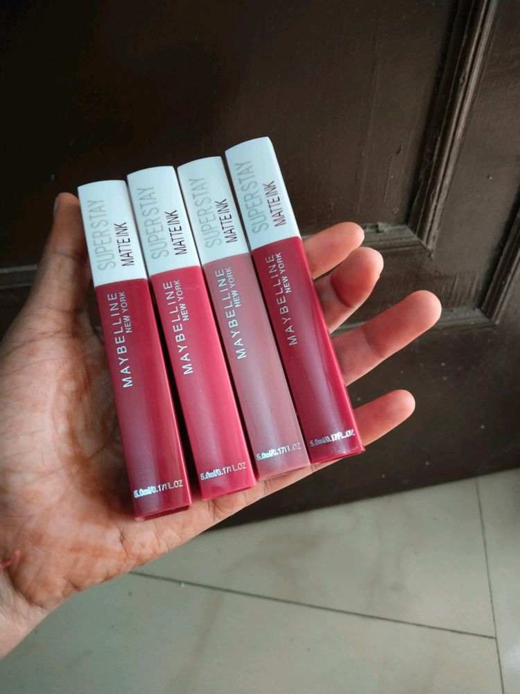 Diwali Dhamaka Sale 🎉 Lowest Price (Offer For Today Only )Combo Of 4 Maybelline Liquid Lipstick