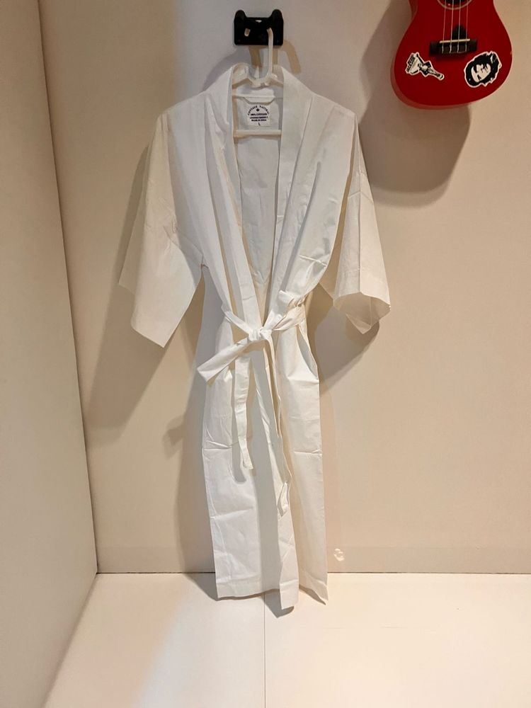 classy white robe