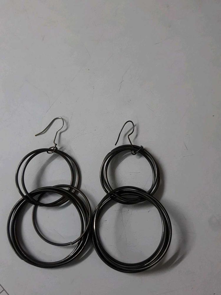 Statement Circle Drop Earrings