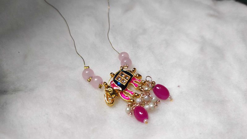 Jada Kundan Elephant🐘Invisible Necklace Chain