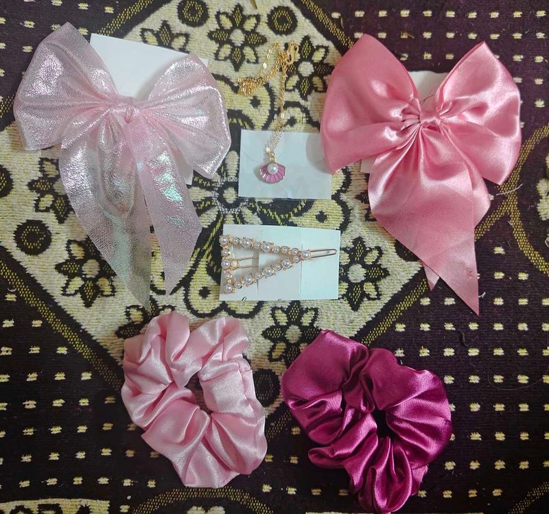 Pink Hair Accessory Bundle