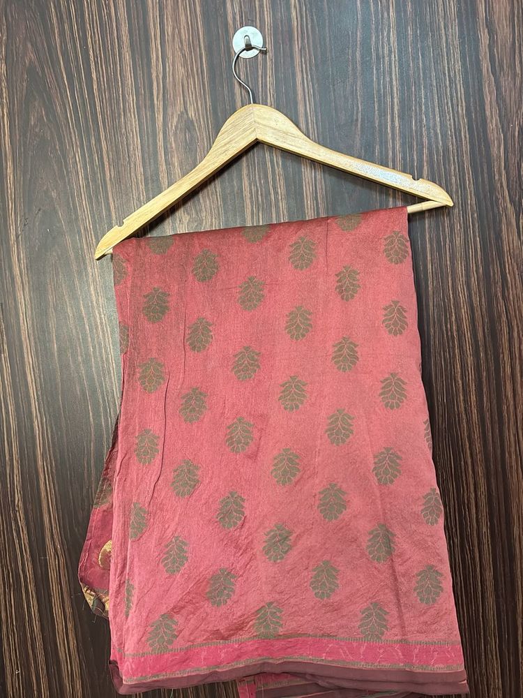 Pink Design Saree