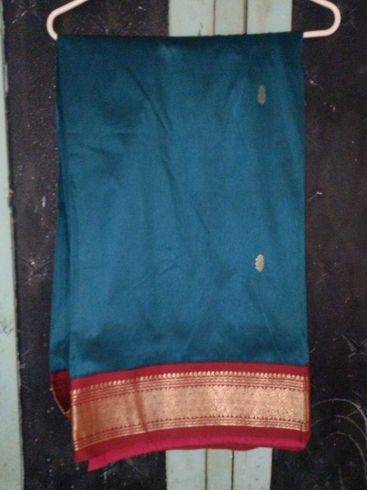 Elegant Teal Saree
