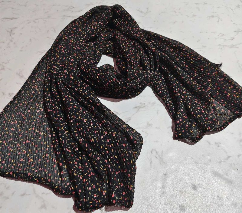 Floral Print Scarf Or Dupatta