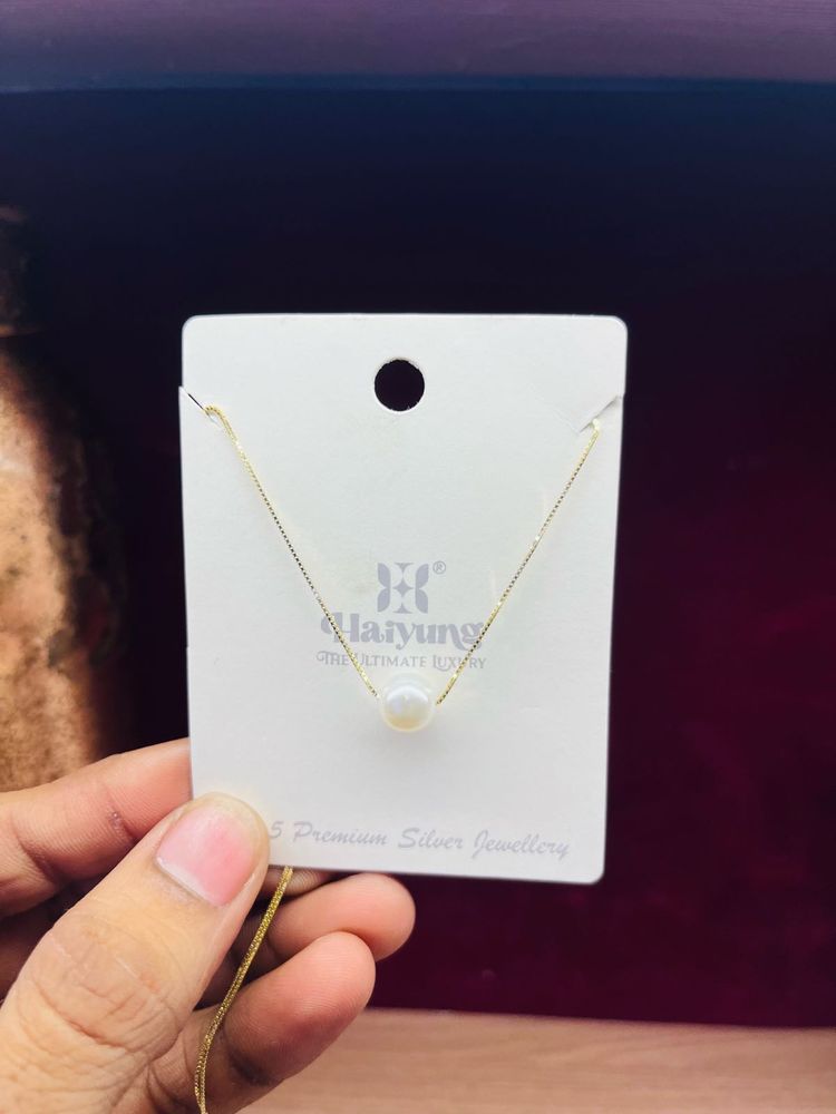 925 Sterling Silver Chain With Yellow Gold Polish