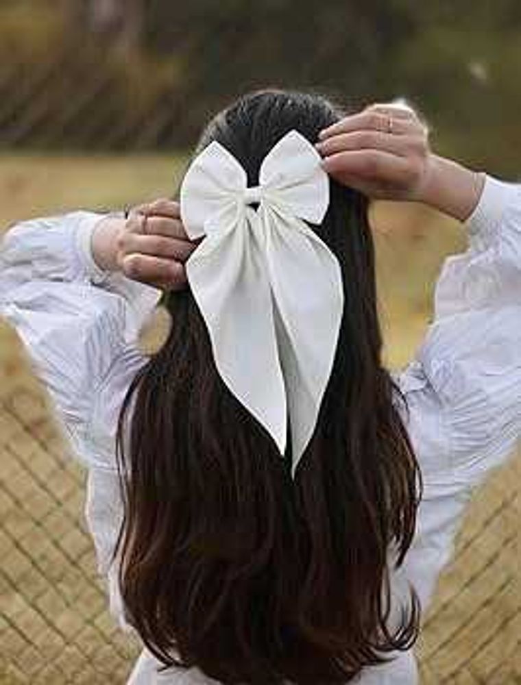 Pure Satain Bow, Perfect For Silky And Curly Hair