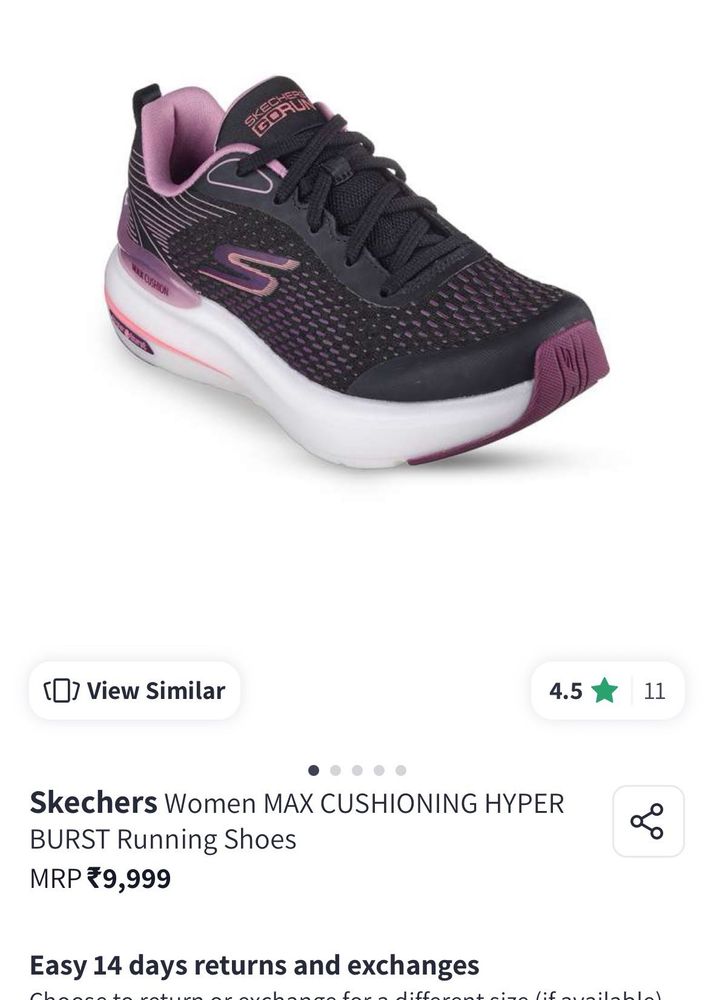 Skechers Max Cushioning Hyper Burst Running Shoes