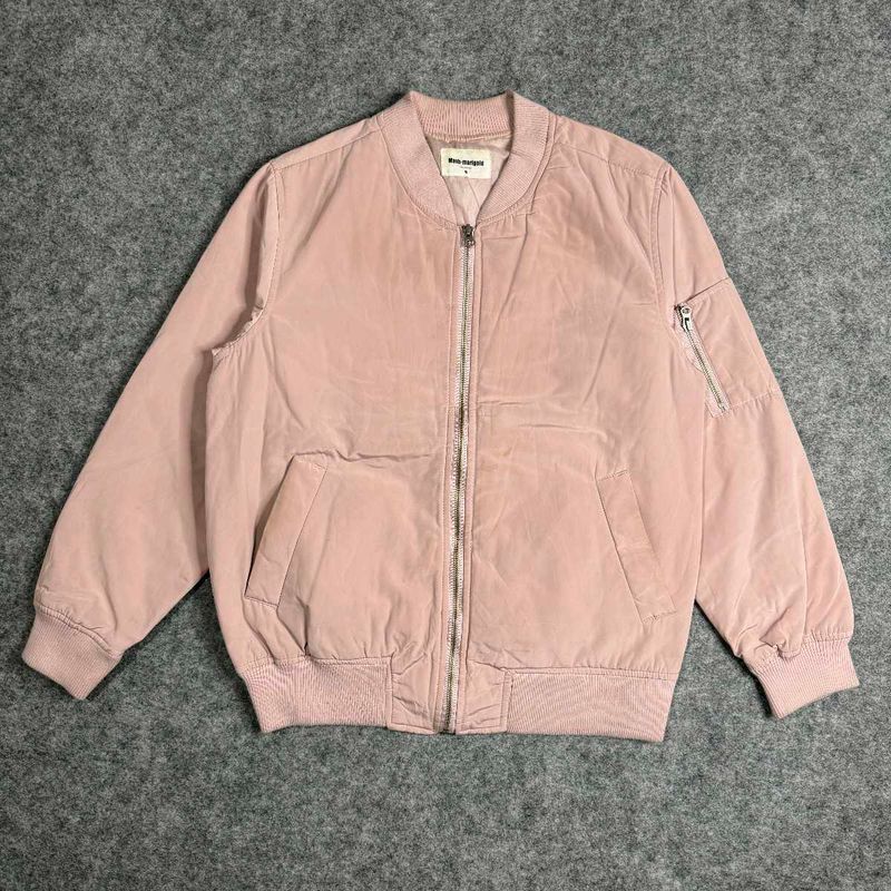 Mesh Marigold Varsity jacket