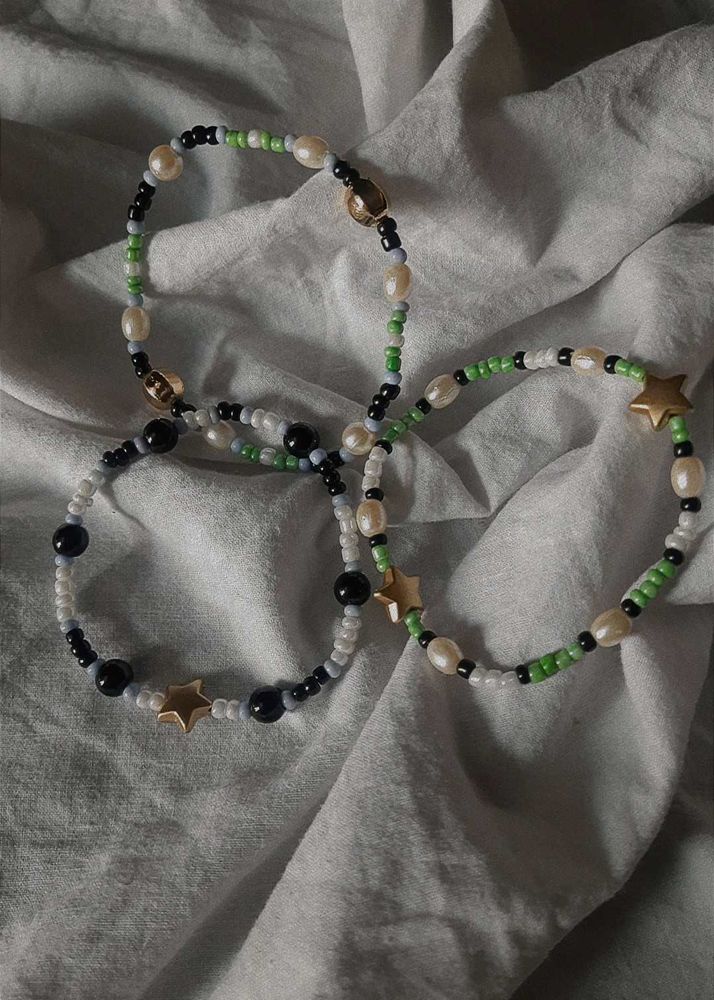 Pinteresty Aesthetic Handmade Beaded Star Bracelet