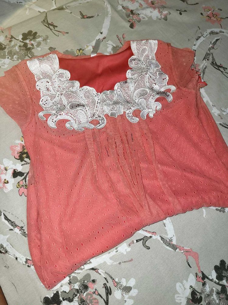 Korean Style Schifli Top