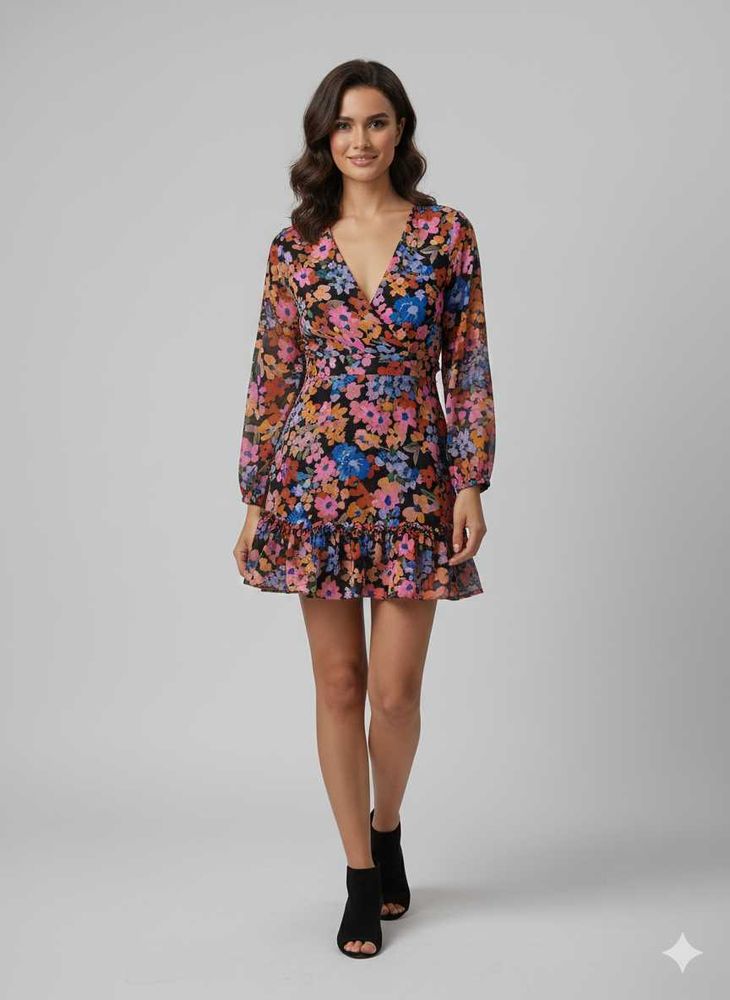 Floral Print Mini Dress (fixed price)