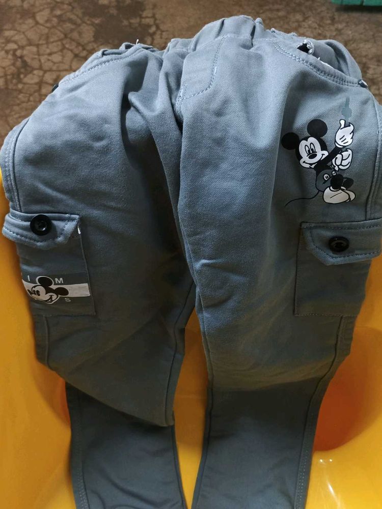 Boys Cotton Blend Trousers
