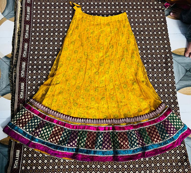 Yellow Lehenga Skirt
