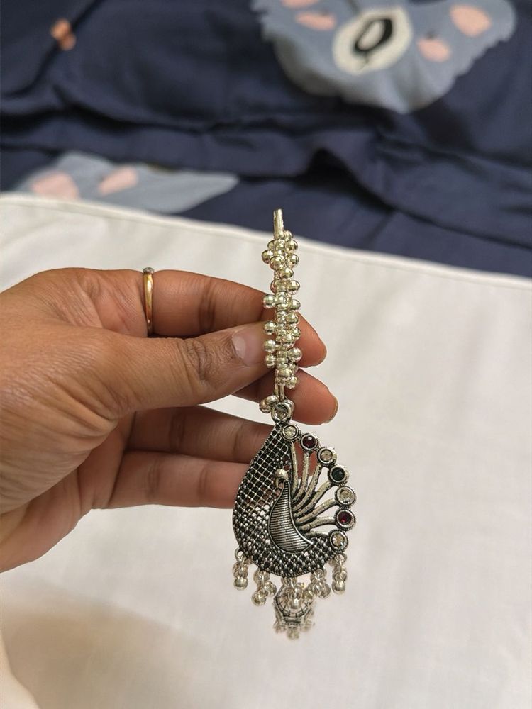 Ethnic Silver Safety Pin for Sarees