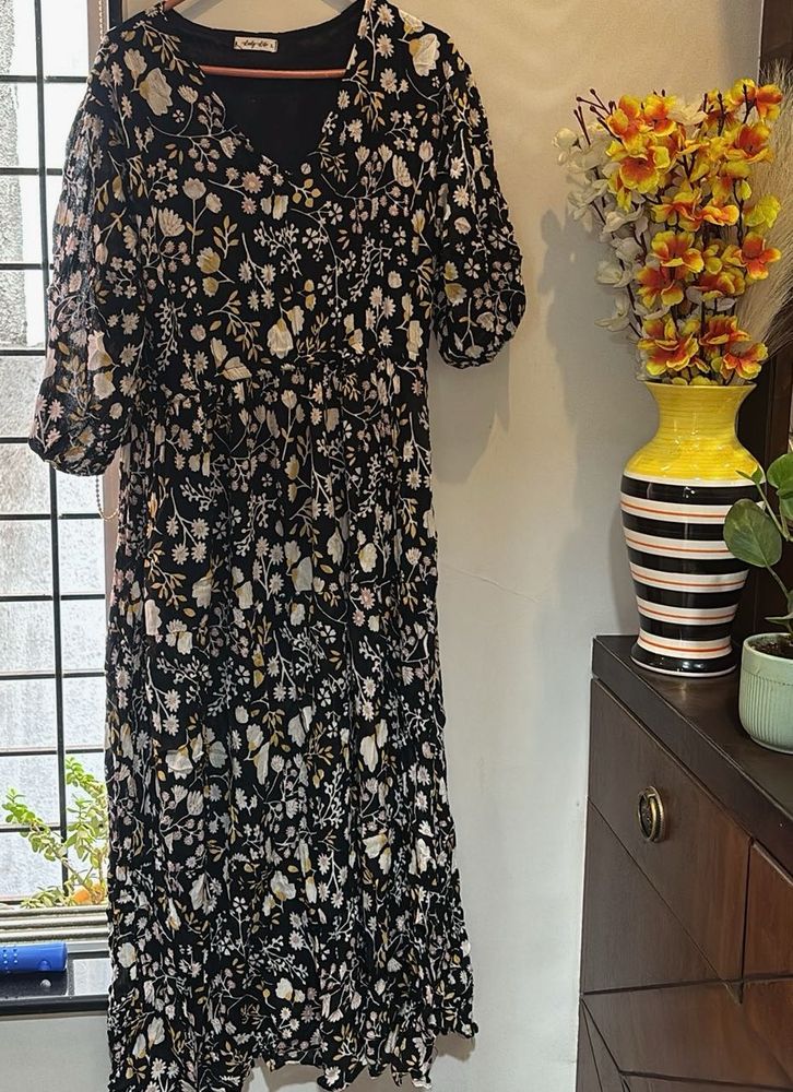 Floral Print Maxi Dress