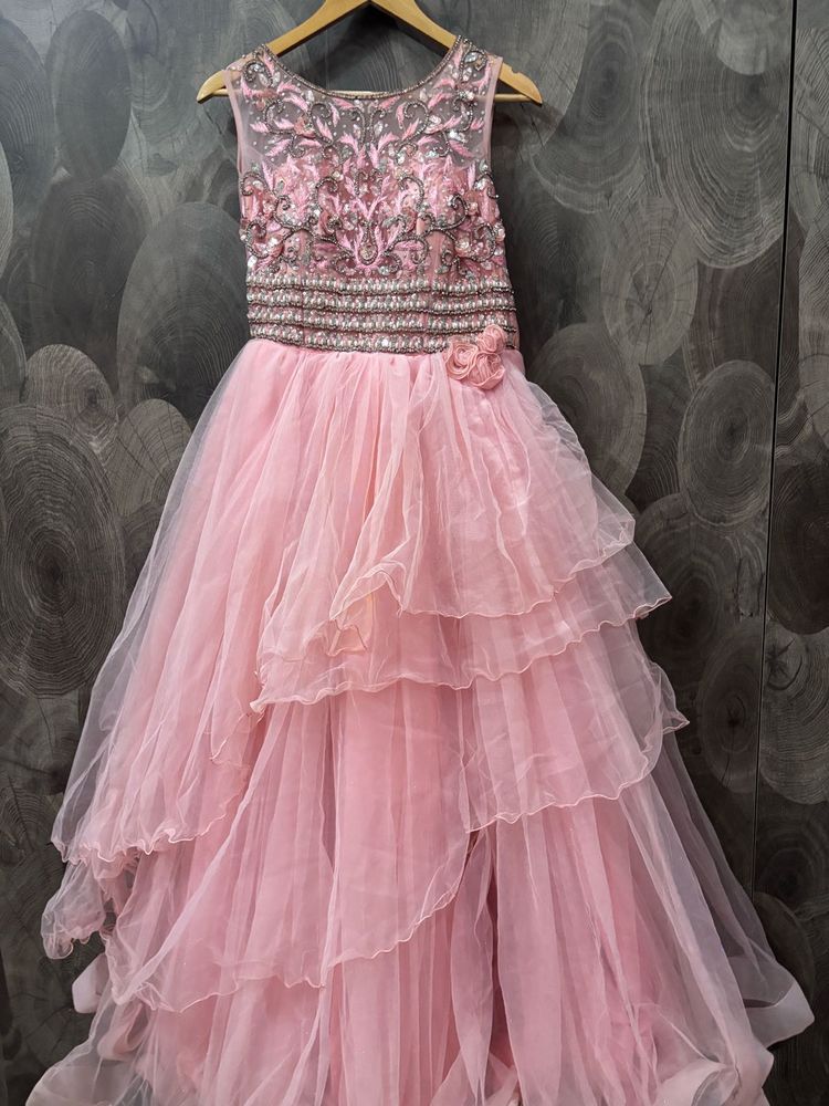 Pink Layered Party Dress