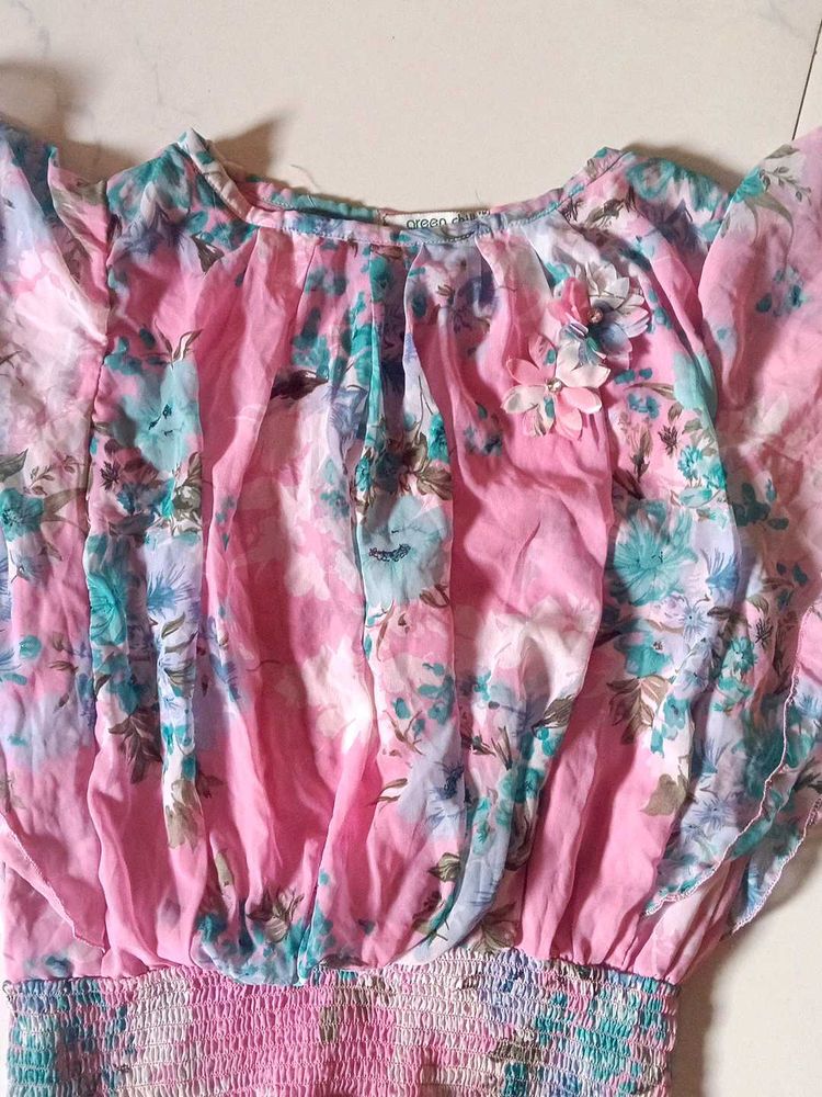 Floral Chiffon Blouse