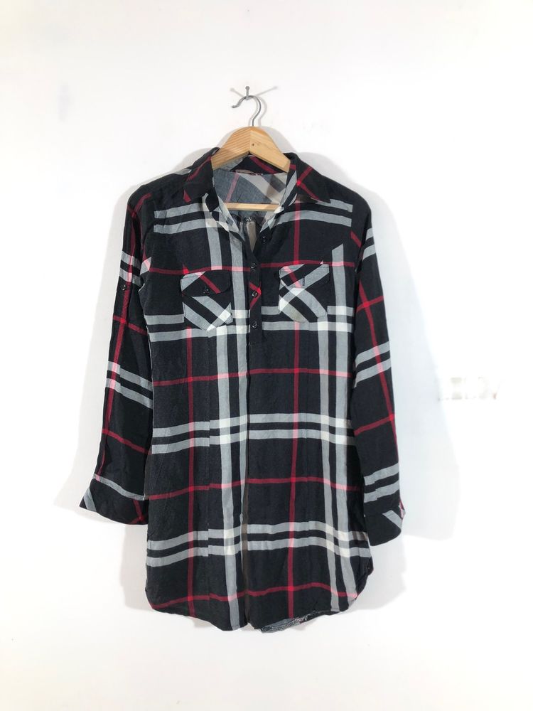 Black Checked Top(Women’s)