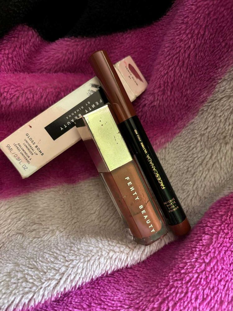 Brown Lip Combo - Fenty Gloss &amp; Faces Crayon