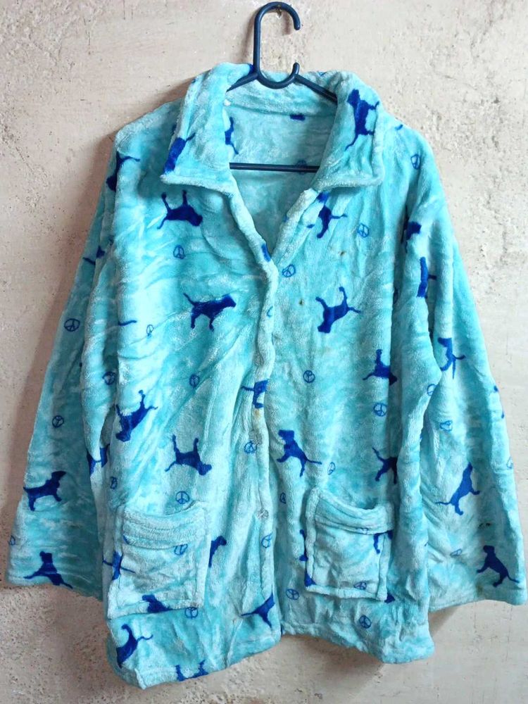 PLUS SIZE Fleece Winter Fashion Upper Night Suit
