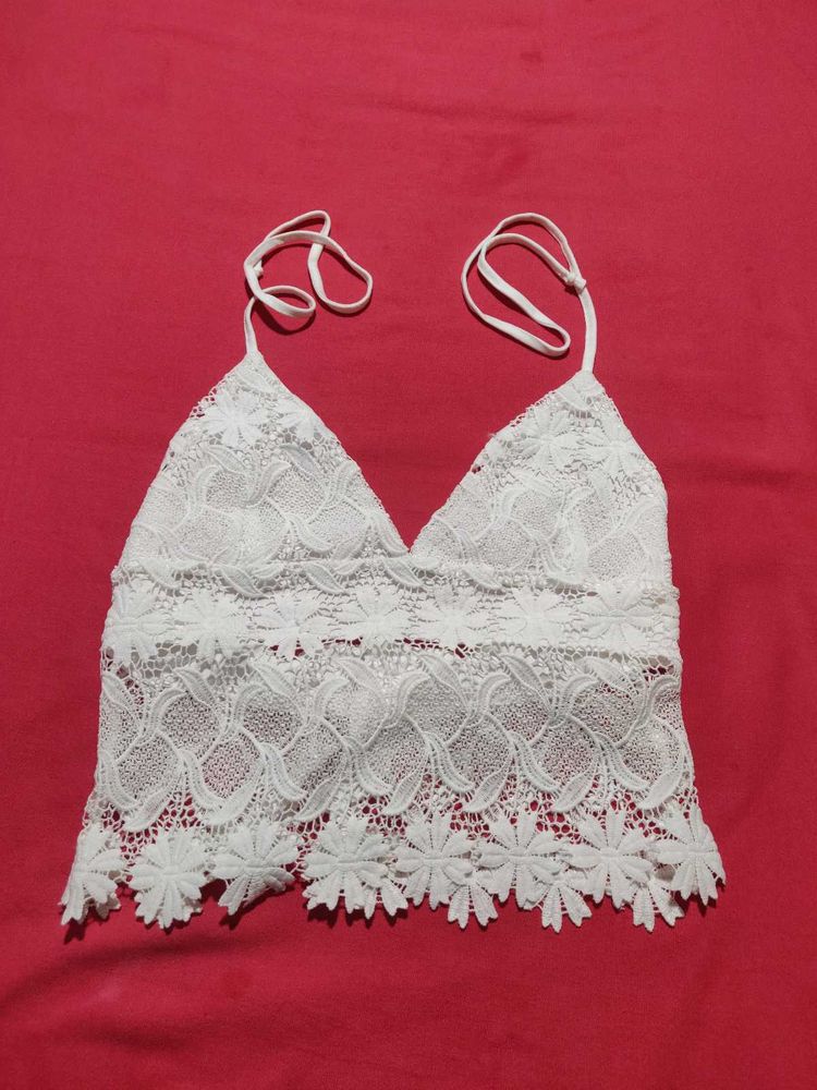 Trendy White Lace Bralette Top 💕 | Stylish &amp; Comf