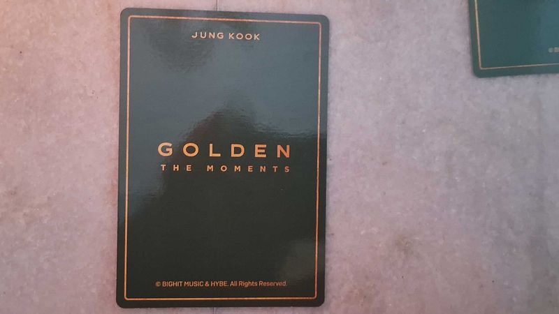 Jungkook Golden Moments Card offical