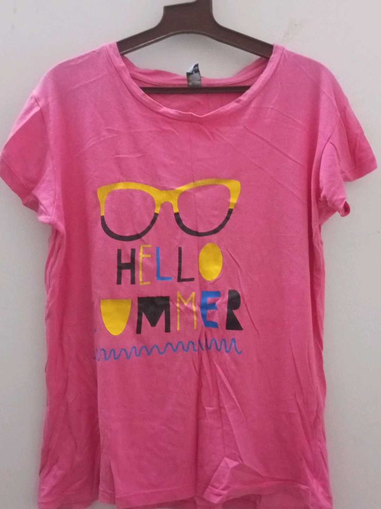 Pink Hello Summer Tee