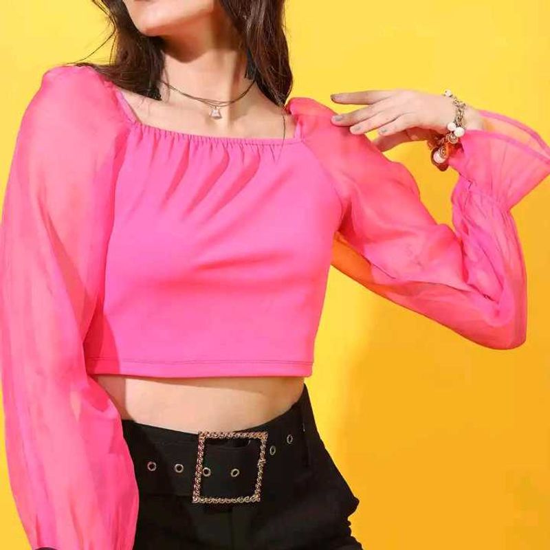 Tokyo Talkies Pink Crop Top Size S