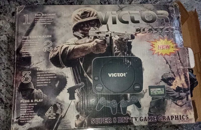 Vintage Victor Blaster 8-Bit TV Game Graphics