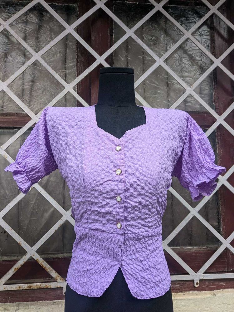 Lavender Cute Top