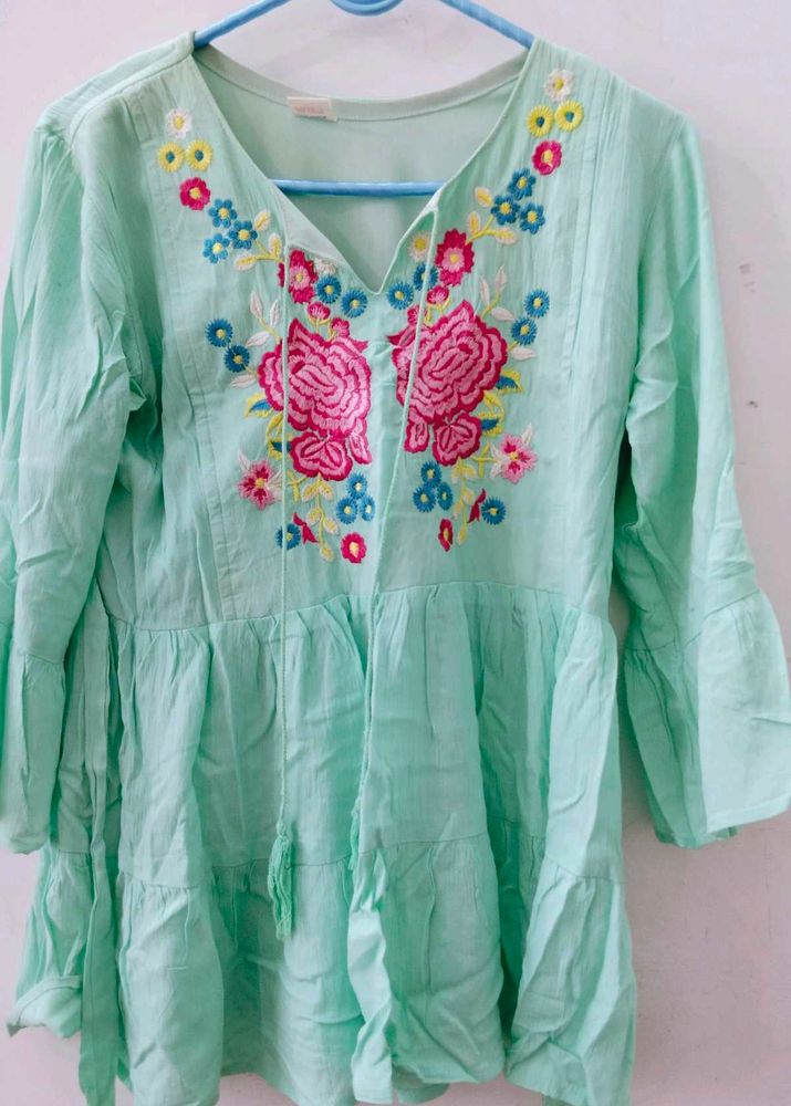 Floral Embroidered Top