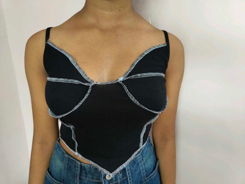 Ribbed Cropped Top