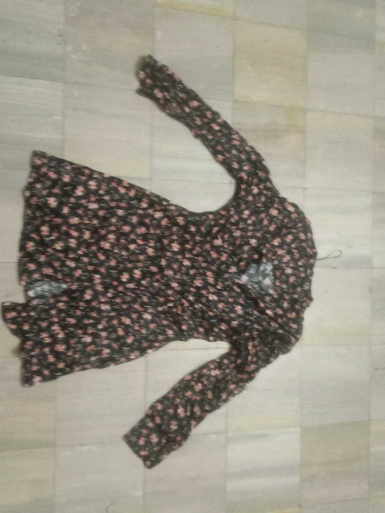 Floral Print Long Sleeve Dress